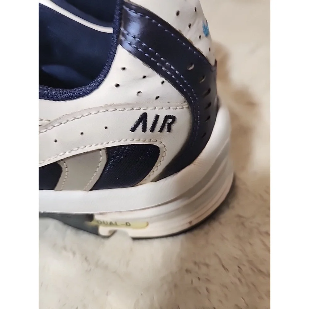 Nike Air‎ 2006 Vintage Mens 10.5 Navy White Silver Running Shoes 313648-401